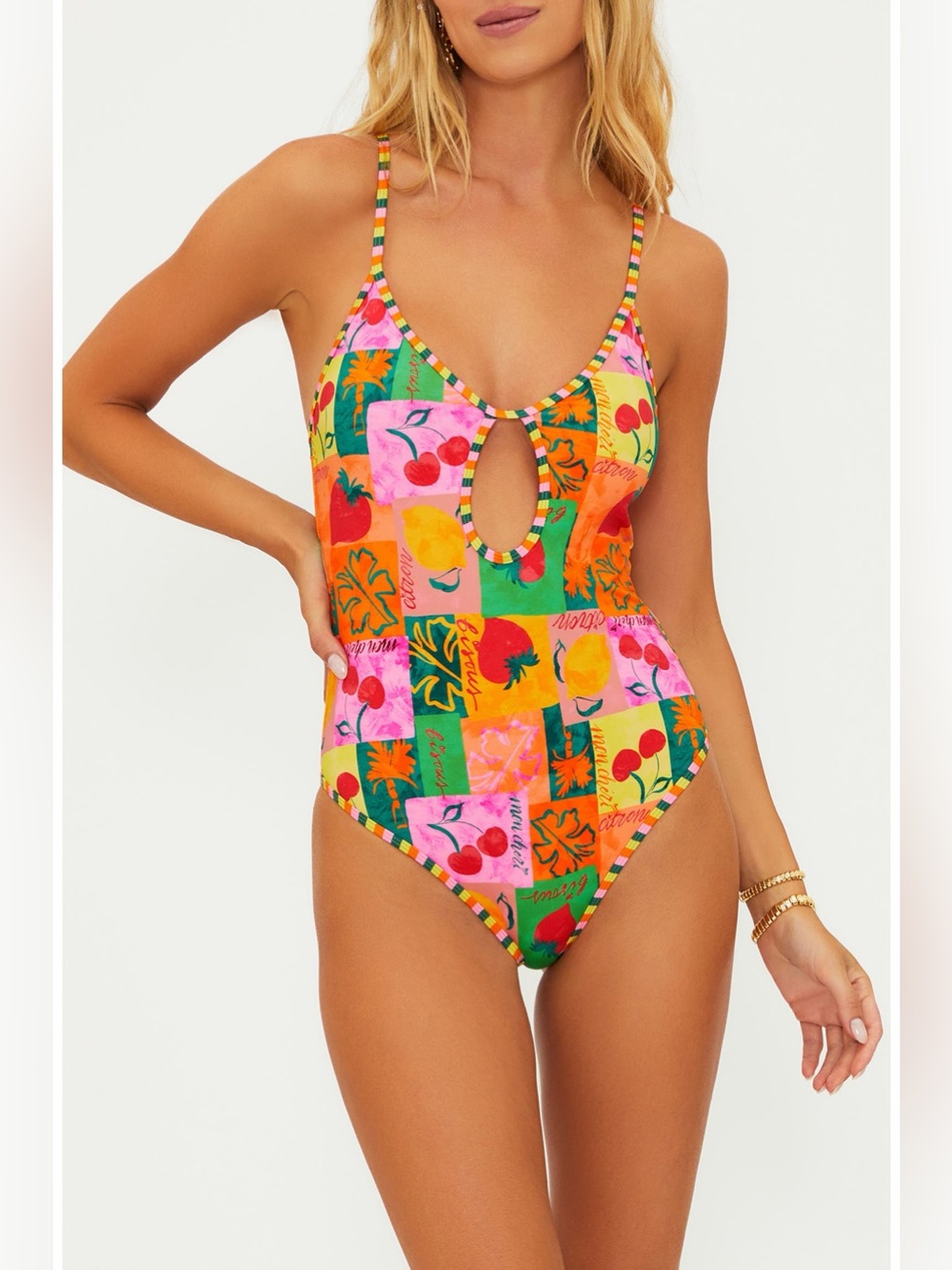 New! Beach Riot Priscilla Cutout One-Piece Swimsuit Medium 57307